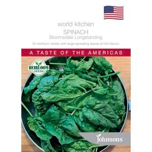 Johnsons World Kitchen Spinach Bloomsdale Vegetable Seeds