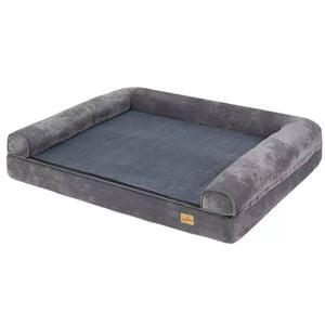 P&P Grey Dog Sofa Bed – Plush, Waterproof & Orthopedic (L)