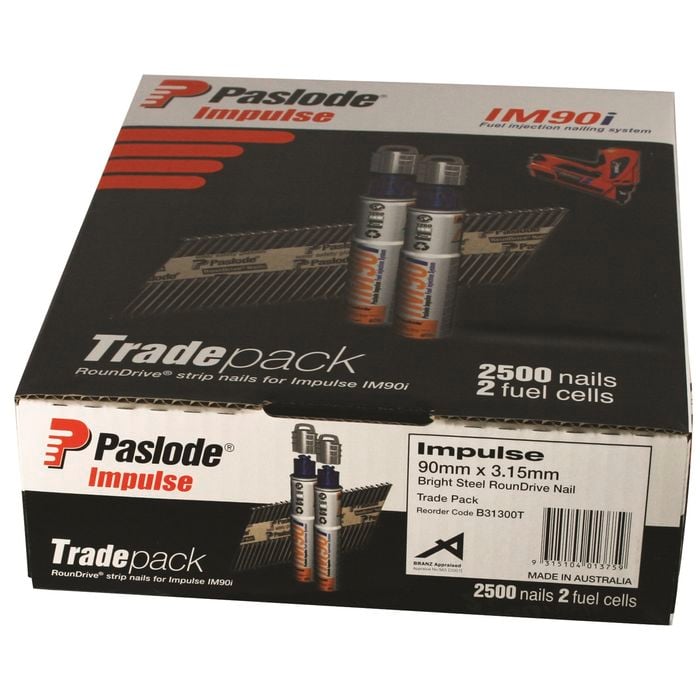 Paslode 75 x 3.06mm Impulse Nails and  - 2500 Pack