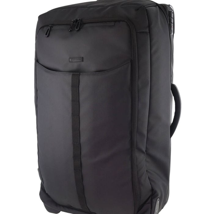 Pierre Cardin 4 Wheel Large Soft-Shell Travel Trolley Case Luggage 72cm Black