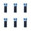 6pk Malli Sewing Round Hook & Loop Self Adhesive Dots Reusable Fabric Fastener