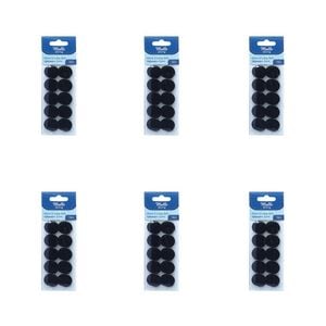 6pk Malli Sewing Round Hook & Loop Self Adhesive Dots Reusable Fabric Fastener