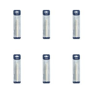 6pk Malli Plastic Crochet Hook/needle Yarn Crafting/knitting Tool 8mm White