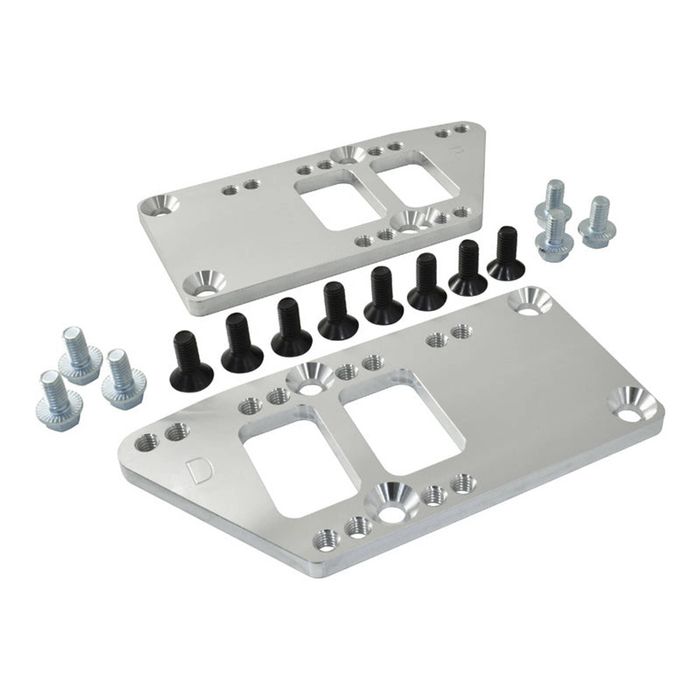 Calflow Billet Aluminium SBC/BBC to LS Engine Mount Conversion Swap Kit - Chevy, Camaro