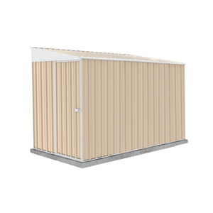 Absco Sheds 1.52 x 3.0 x 2.06m Classic Cream Narrow Single Door Garden Shed
