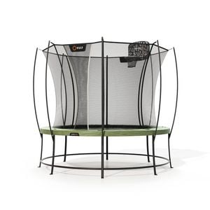 VULY Ultra 2 Pro Medium 10ft Trampoline with Enclosure - Round Kids Trampolines Bundle With Basketball Hoop