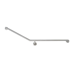 Johnson Suisse Assist 850mm x 700mm Stainless Steel Angled Right Hand Grab Rail
