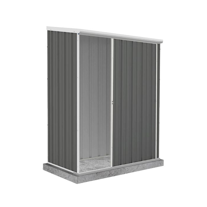 Absco Sheds 1.52 x 0.78 x 1.95m Woodland Grey Ezislider Single Sliding Door Garden Shed