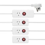 Arlec 4m Extension Lead With 4 Power Outlets