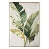 Urban Style Brushmarks Foiled Canvas Palm Green