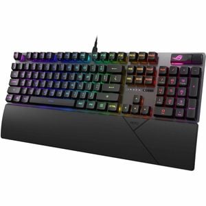 ROG Strix Scope II RX gaming keyboard with pre-lubed ROG RX optical switches