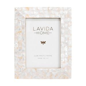 Lvd 5x7 Inch Odette Mop Shell Picture/photo Frame Mosaic 24.13x19.05x1.27cm