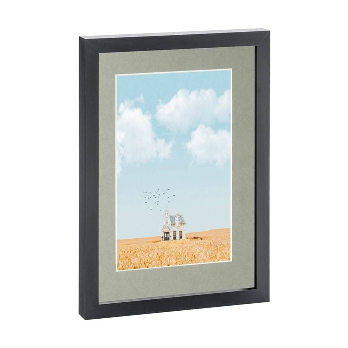 Nicola Spring Photo Frame with A5 Mount - A4 (8" x 12") - Black