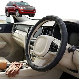 Australian Goose Steering Wheel Cover for Toyota LandCruiser 200 2012 - 2021 (Sahara) Circle Black