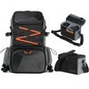 NNEOBA 2-in-1 Camera Backpack And Sling Waist Bag Grey