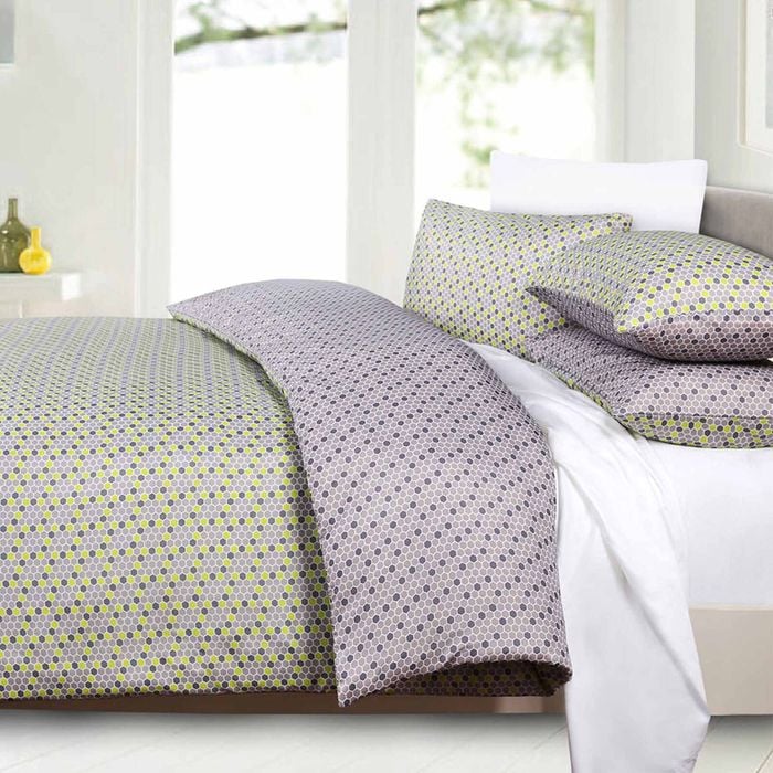 Big Sleep Mode Honeycomb Reversible Quilt Cover Set - Queen
