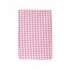 Checked Pink Bassinet Fitted Sheet with a Flat Sheet Sewed Attached