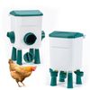 Advwin Chicken Feeder & Waterer Set 12KG Feed 11L Water Poultry Feeder 3 Ports