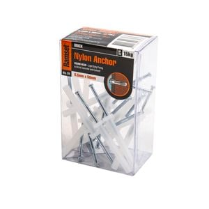 Ramset 6.5 x 50mm Round Head Brick Nylon Anchor - 20 Pack