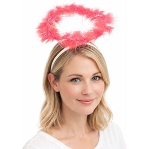 ANGEL HEADBAND Fairy Halo Hair Hoop Costume Dress Up Party Red