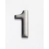 Sandleford Numeral "1" 50mm Self Adhesive Stainless Steel