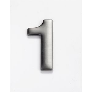 Sandleford Numeral "1" 50mm Self Adhesive Stainless Steel