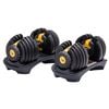 PowerTrain 48kg Gold Adjustable Dumbbell Set