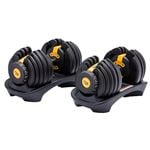 PowerTrain 48kg Gold Adjustable Dumbbell Set