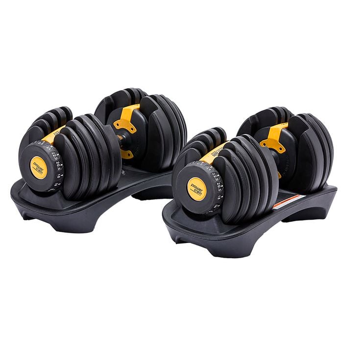PowerTrain 48kg Gold Adjustable Dumbbell Set
