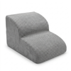 Altus 2-Step High-Density Foam Pet Stairs for Dogs and Cats Step Ramp - Dark Grey