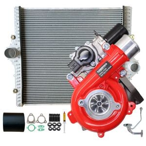 Gen1 High Flow Turbo+24mm Intercooler+hoses And Genuine Oil Feed Pipe For Toyota Landcruiser Prado Kdj120 / Kdj150