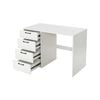 Costway 4-drawer Computer Desk Home Office White