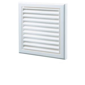 Blauberg 100mm White Square Fixed Grille - 100mm