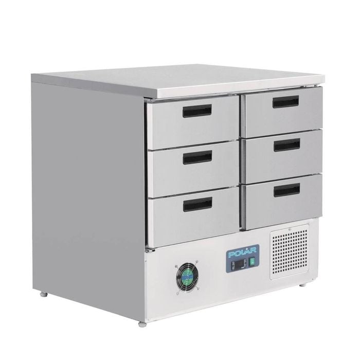 Polar G-series Refrigerated Counter With 6 Drawers 240ltr - Under Bench Fridges (fa440-a)