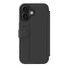 EFM Venice Leather Wallet Phone Case for iPhone 17 6.3in Black