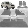 6D Diamond Car Floor Mats for Lexus RX (GSU35)2003-2009-Full Set-Grey-Outback GT