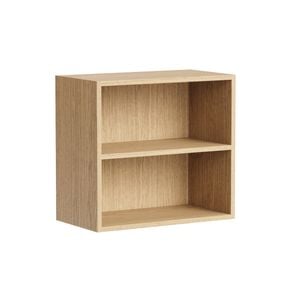 Kaboodle 600-699mm Honey Oak Customisable Med Wall Open Shelf