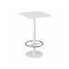 Olg Disc Bar Leaner White Frame White Top 600mm Square