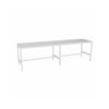 Olg Axis Bar Leaner 4 Leg White Frame White Top L1600mm X W750mm