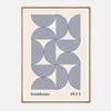 Galrie Bauhaus 1923 Geometric Art Print - Modern Minimalist Wall Decor, Wood Frame, A2 42 x 60cm (16 x 24inch)