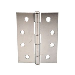 Zenith 100mm Zinc Plated DURAsmooth Butt Hinge Loose Pin