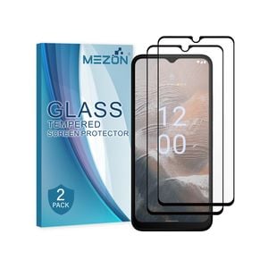 2 Pack MEZON Nokia C32 Full Cover Tempered Glass Screen Protectors