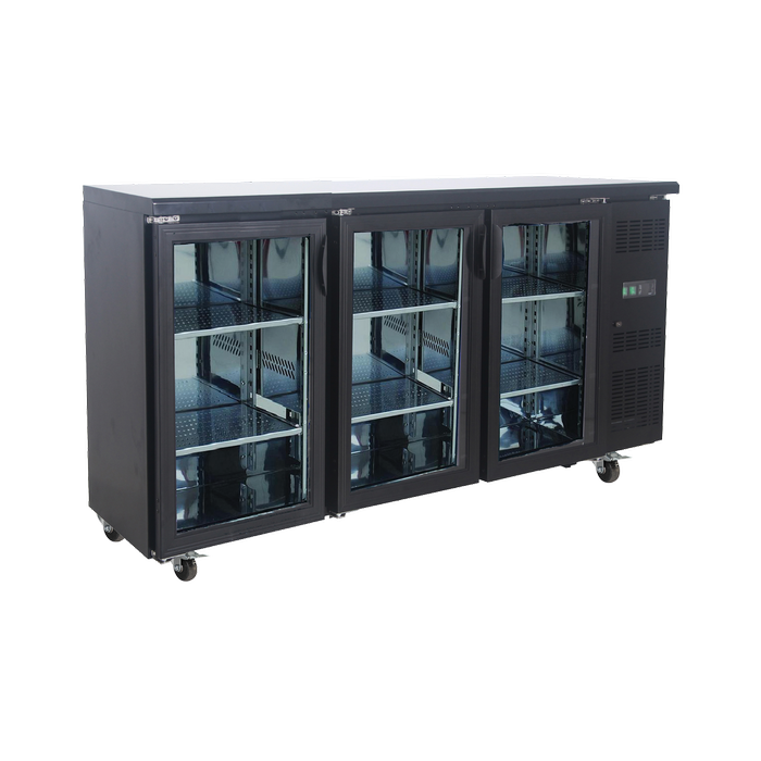 Exquisite Three Glass Doors Underbench Storage Refrigerators 570 Litre