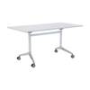 OLG Office Modulus Flip Table 1200W x 750D, White Frame & Top