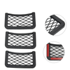 NNEOBA 3PCS Universal Car Seat Organizer Mesh Net Pocket Black