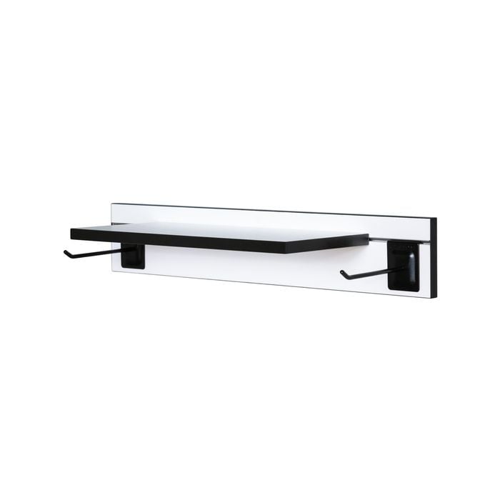 Single Floating Shelf Organising Kit 600mm White