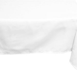Just Party Linen White Tablecloth Square 137cm - White