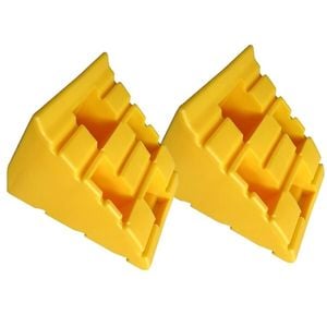 Pair Of Chocks For Yellow Caravan Levelling Ramps, Chock For Fiamma Level Up Pro