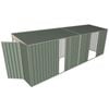 Build-a-Shed 1.5 x 6 x 2m Single and Double Sliding Side Door Skillion Shed - Green
