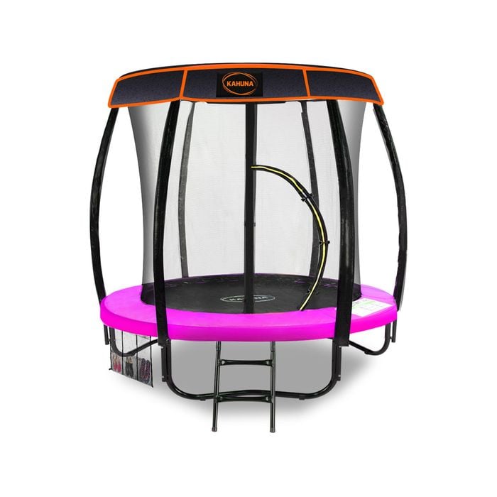 Kahuna Trampoline 6ft With Roof - Pink